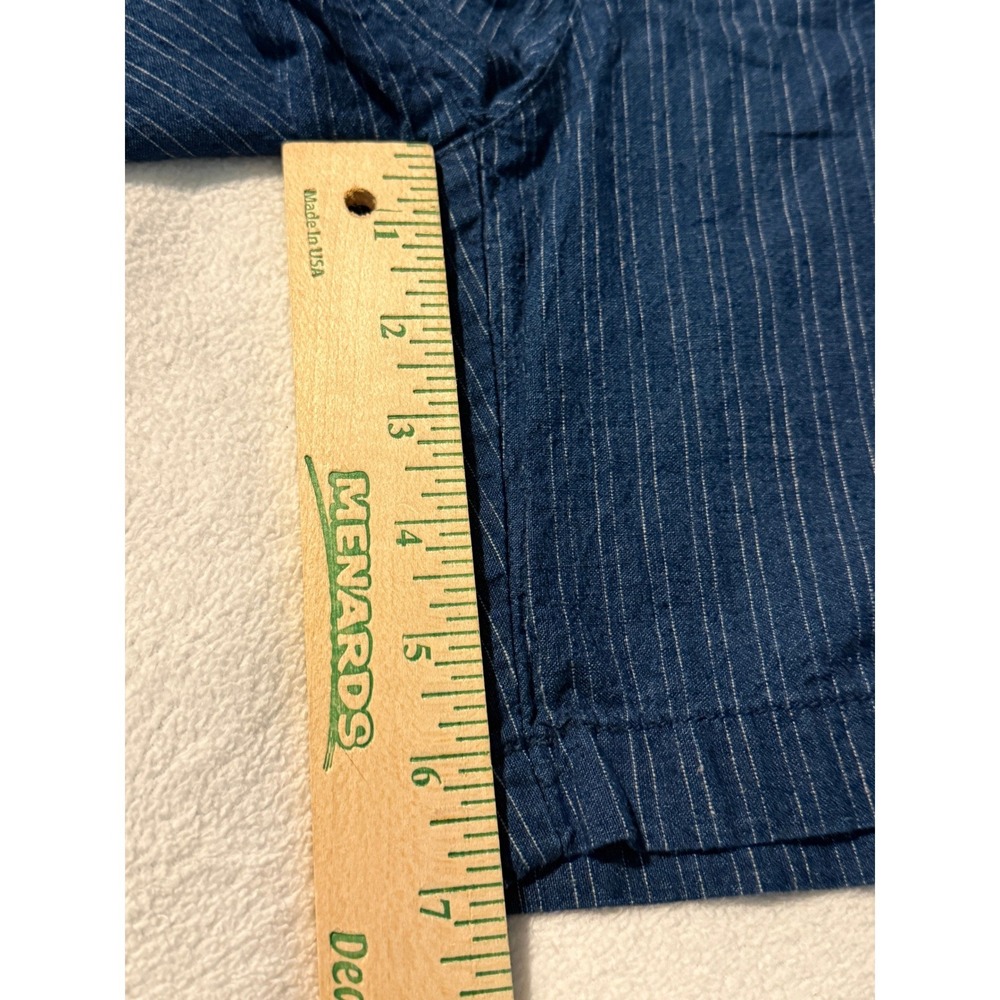 Banana Republic Blue Pinstripe Linen Blend Slim Fit Shorts 7" Inseam Mens 31 NEW - Picture 13 of 16